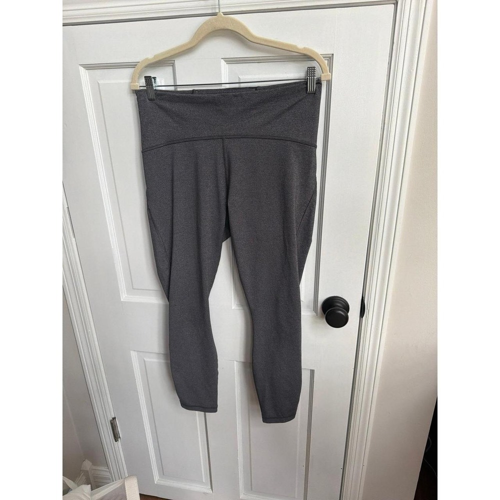 Lululemon Train Times 7/8 Pant *25" Heathered Black women's 12